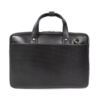 Leather laptop briefcase bag for men, Shoulder office crossbody Bags,  3 Zipper Pockets, 2 inner Spacious Compartments, 16x12x4 inches.